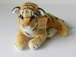 Obrázek z Tygr hnědý ležící bokem plyš 30cm (48) 